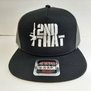 2nd That Amendment Gun Rights Baseball Cap Flat Bi
